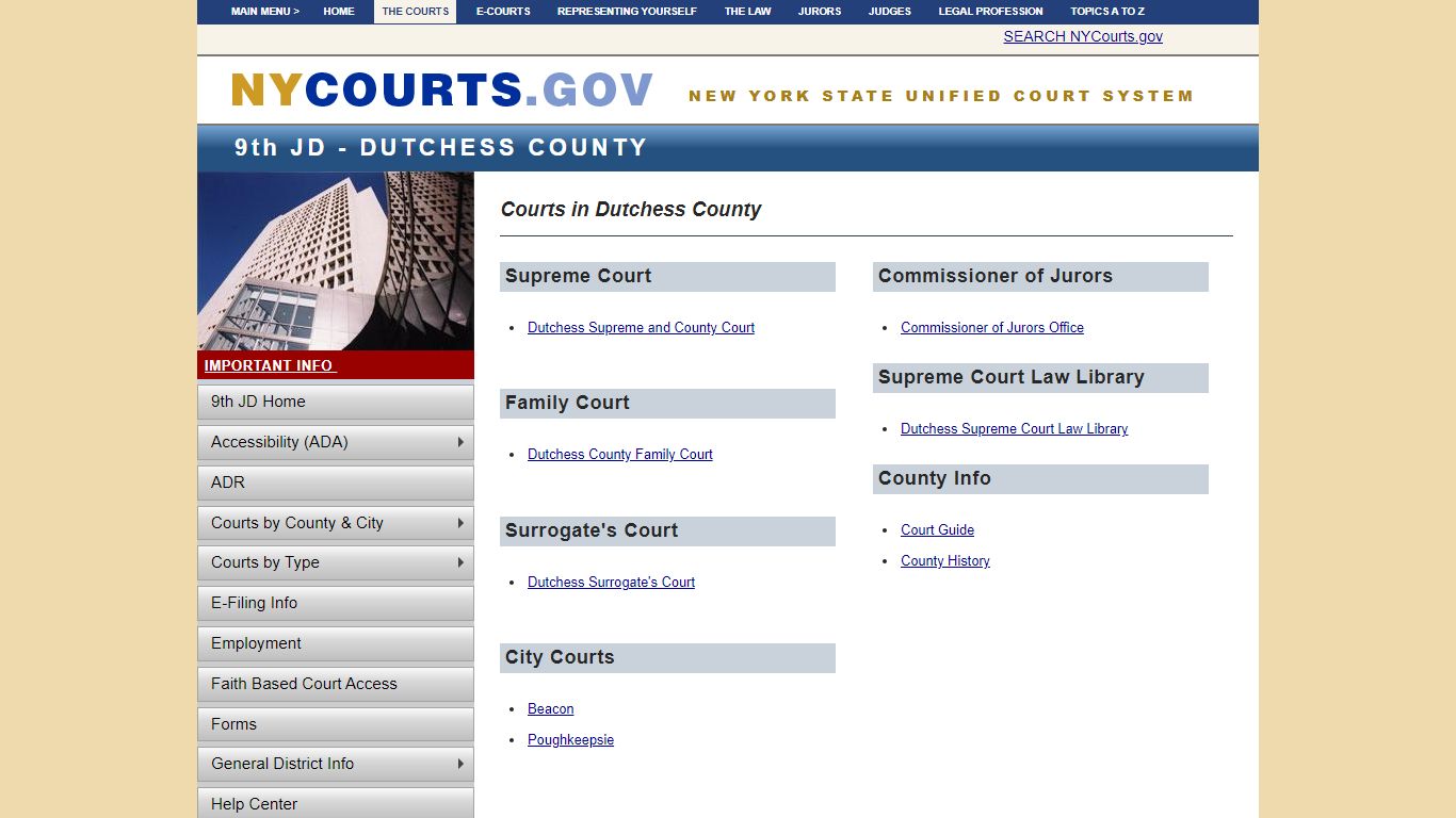 Home - Dutchess County - 9th JD | NYCOURTS.GOV